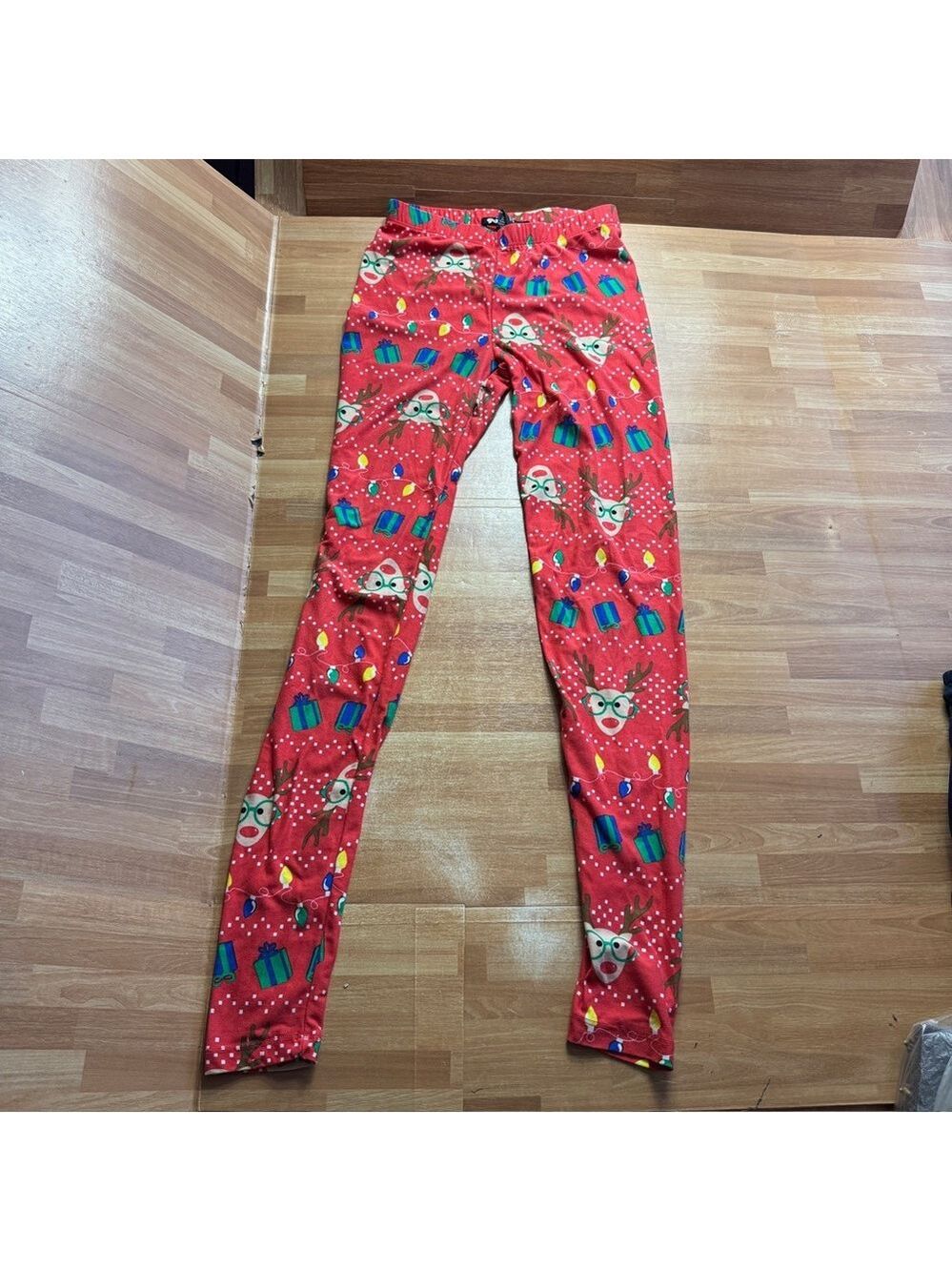 Holiday reindeer leggings Christmas pants size small